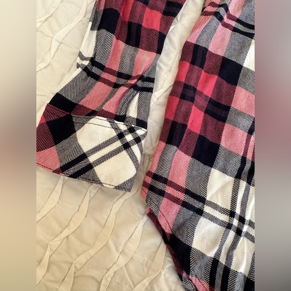 Rails Hunter Plaid Button Front Flannel Shirt Mulberry Pink White Indigo Size: M - Picture 5 of 7